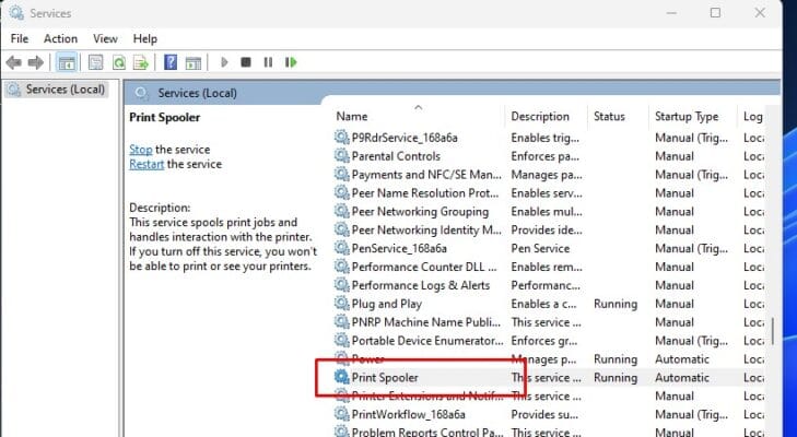 Hướng dẫn Xóa Lệnh In Trên Máy Tính (Windows & macOS) 16 dịch vụ Print Spooler, click chuột phải và chọn Stop