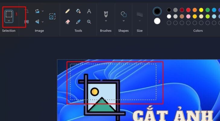 Cắt Ảnh Trên Máy Tính - Hướng dẫn nhanh & đơn giản 12 cắt ảnh trên máy tính: Chọn công cụ "Select"