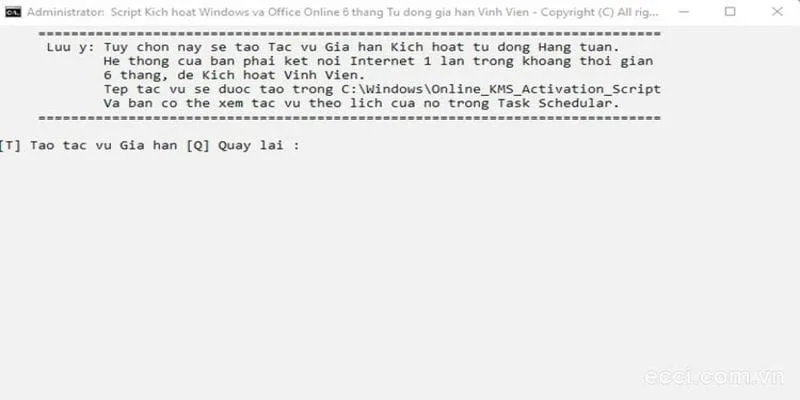 Cách Active Win 11 | Win 10 & office nhanh chóng và an toàn 30 Nhấn phím T để đồng ý gia hạn Windows 11 tự động