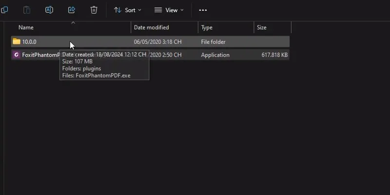 vào thư mục 10.0.0 như hình