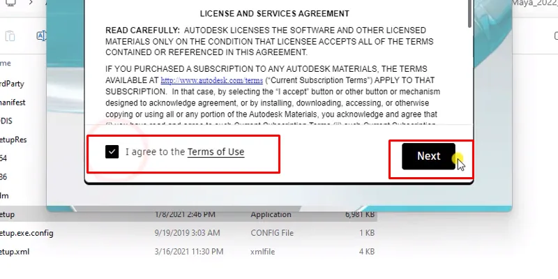 Tích như hình và bấm next