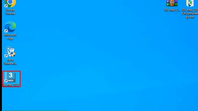 Mở 3Ds Max 2024