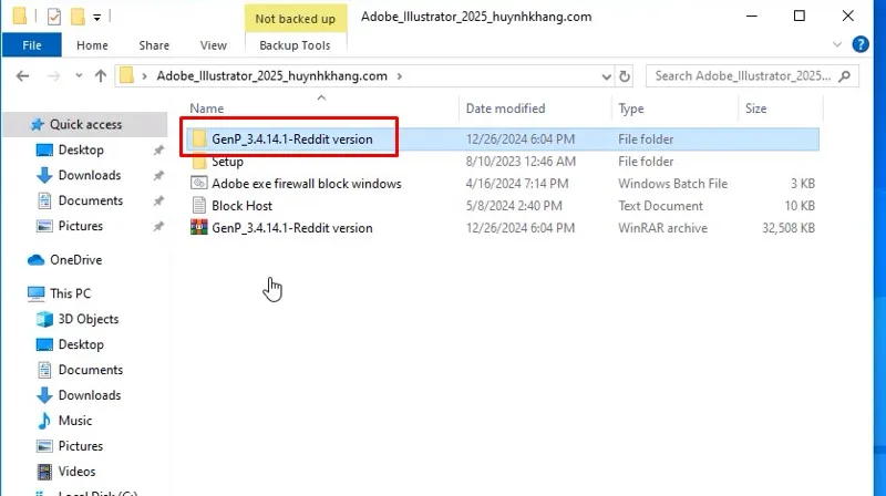 Adobe Illustrator 2025 Phần Mềm Tốt Nhất Năm 15 Vào thư mực GenP_3.4.14.1-reddit version