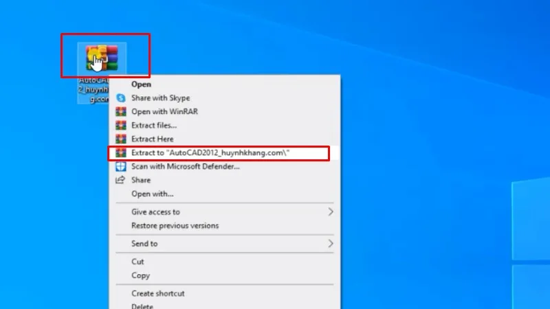 Giải nén phần mềm Autocad 2012 Crack