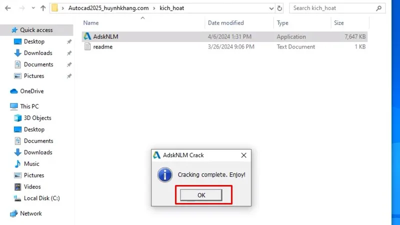 Bấm ok hoàn thành cài đặt và kích hoạt dùng thửBấm ok hoàn thành cài đặt và kích hoạt dùng thử