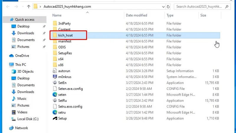 Vào thư mục kich_hoat