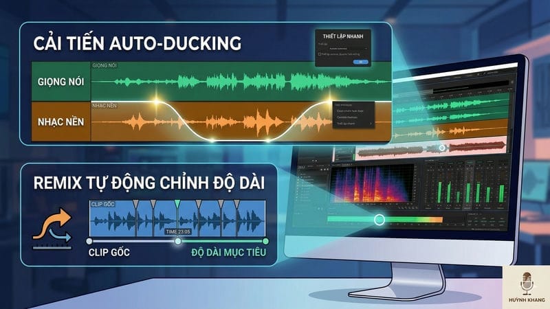 Cải tiến công cụ Auto-Ducking và Remix tự động