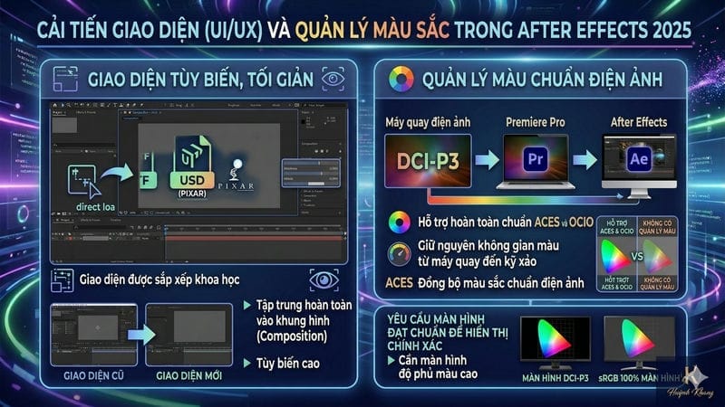 Cải tiến giao diện (UI/UX) và Quản lý màu sắc