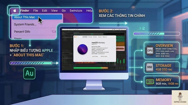 Hướng Dẫn Kiểm Tra Cấu Hình Máy Mac (macOS)