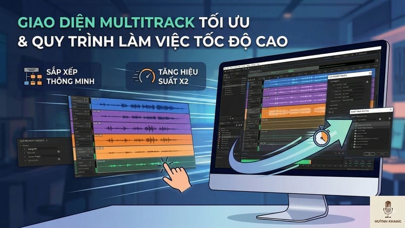 Tối ưu hóa giao diện Multitrack và tăng tốc độ làm việc (Workflow)