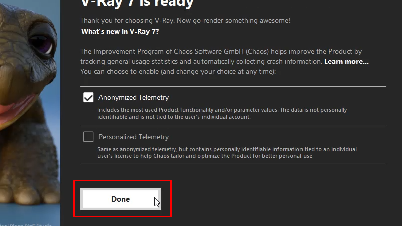 Vray 7 for 3ds Max 2025: Hướng Dẫn Cài Đặt Chi Tiết 16 Bấm Done