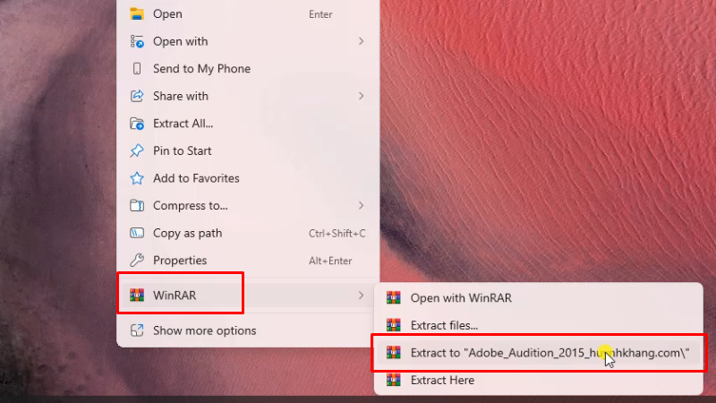 Adobe Audition 2015: Hướng dẫn cài đặt chi tiết 10 Giải nén phần mềm Adobe Audition 2015