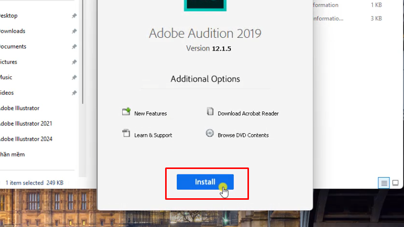 Adobe Audition 2019: Hướng dẫn chi tiết A-Z 12 Bấm Install