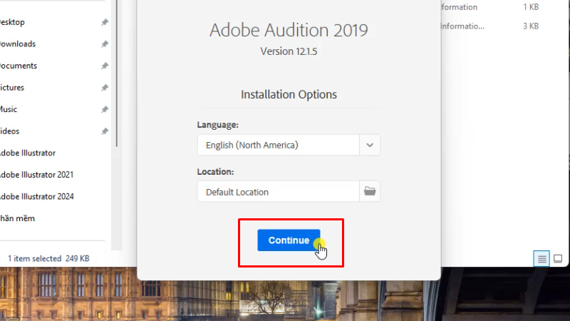 Adobe Audition 2019: Hướng dẫn chi tiết A-Z 13 Bấm continue