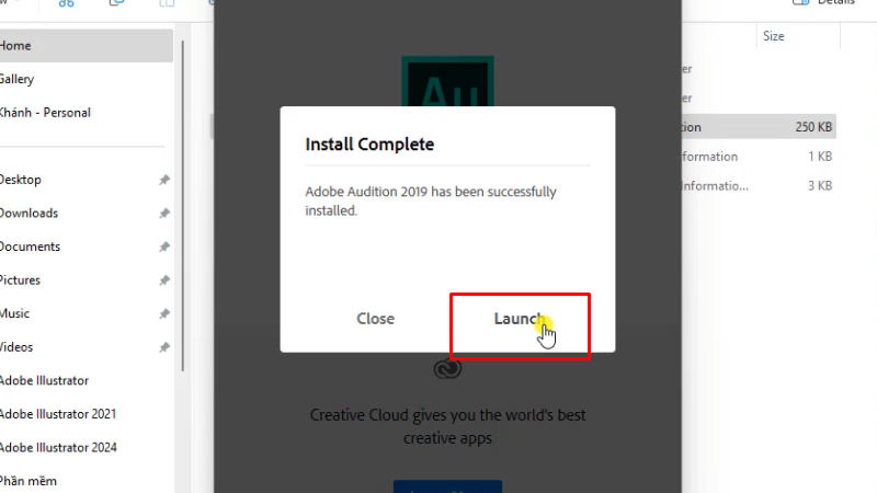 Adobe Audition 2019: Hướng dẫn chi tiết A-Z 14 Bâm Launch