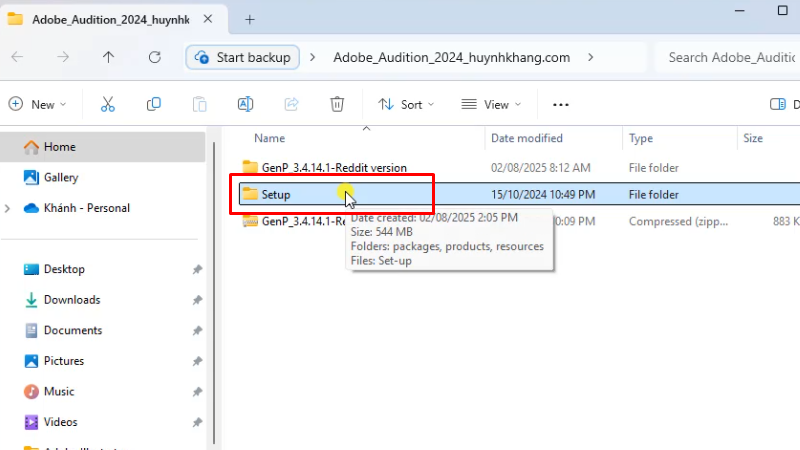 Adobe Audition 2024: Toàn Diện Từ Giới Thiệu Đến Cài Đặt 11 Vào thư mục Setup