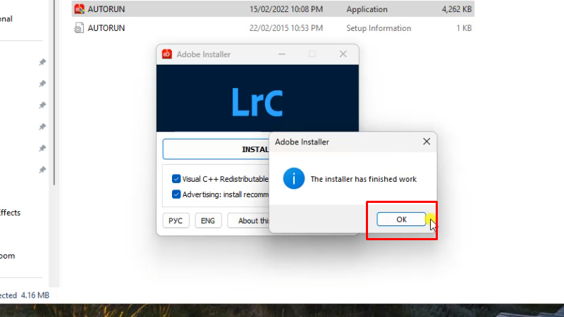 Lightroom 2024: Hướng Dẫn Chi Tiết & Tính Năng Mới 28 Bấm ok hoàn thành cài đặt và kích hoạt