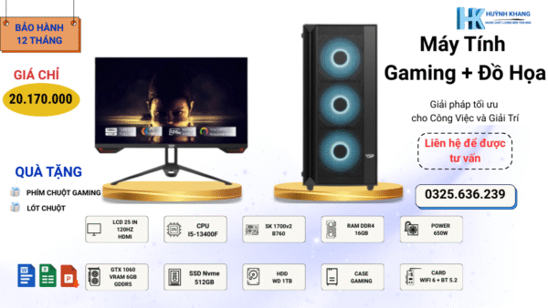 Máy Tính Gaming i5-13400F Và GTX 1060: Đồ Họa và Game Tầm Trung