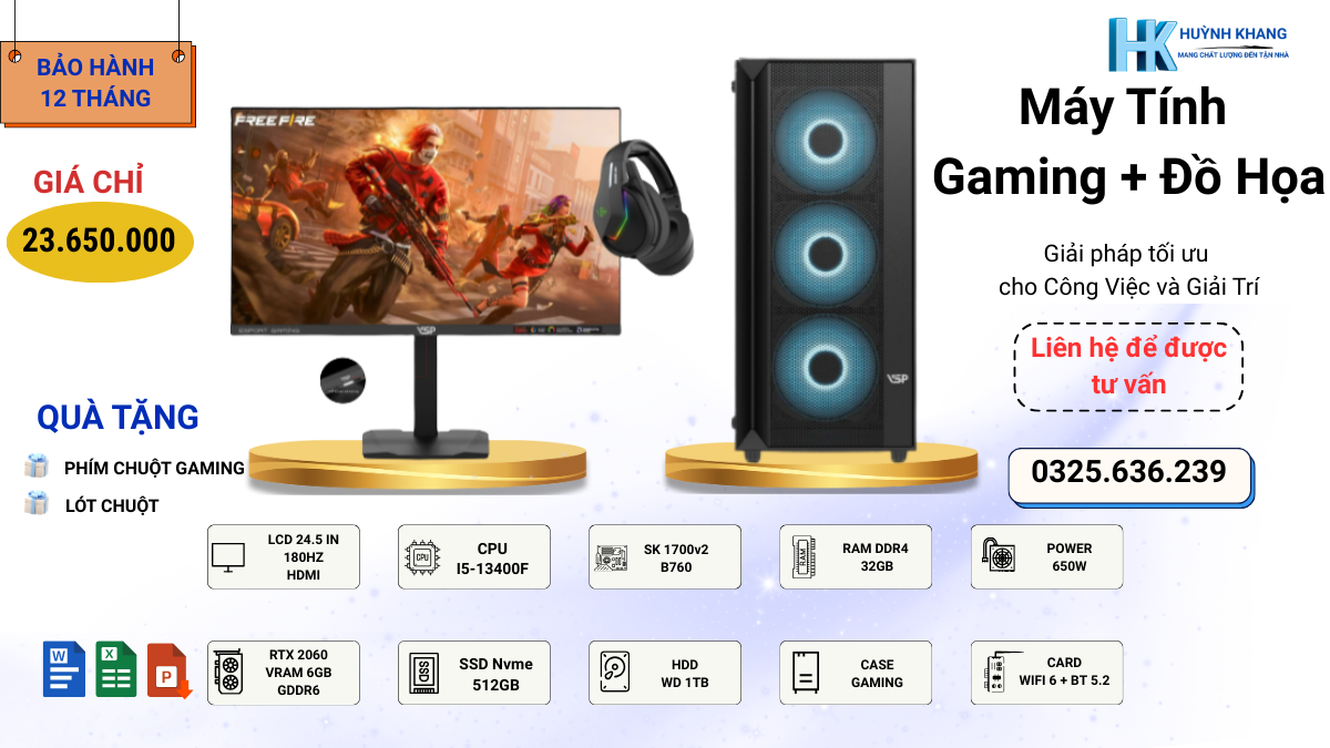 Máy Tính Gaming i5-13400F Và RTX 2060: Sức Mạnh Đồ Họa và Game Đỉnh Cao 6 máy tính gaming i5-13400F và RTX 2060