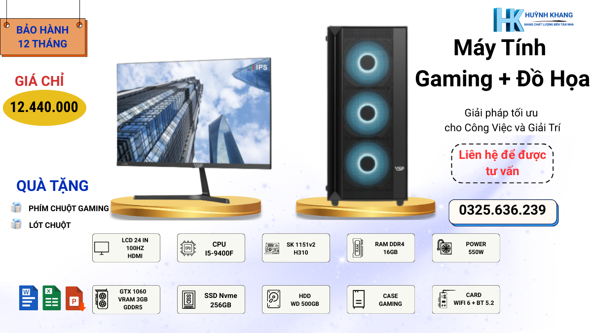 Máy Tính Gaming i5-9400F và GTX 1060: Cỗ Máy Ổn Định 4 Máy Tính Gaming i5-9400F và GTX 1060