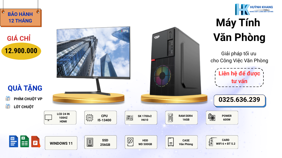Máy Tính Văn Phòng i5-13400: Sức Mạnh Đa Nhiệm, Đồ Họa 2D Chuyên Nghiệp và Giải Trí Đỉnh Cao 6 Máy tính văn phòng i5-13400
