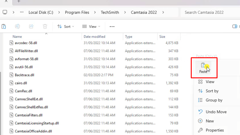 Camtasia 2022: Đơn giản và nhanh chóng nhất 19 Paste vào như hình