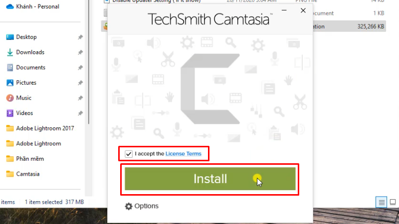 Camtasia 2022: Đơn giản và nhanh chóng nhất 13 Bấm Install