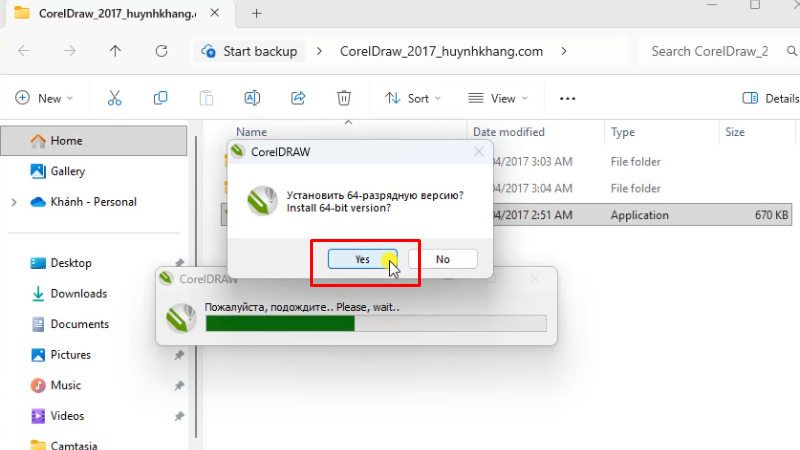 CorelDraw 2017: Tải và Cài Full Chi Tiết 12 Bấm Yes
