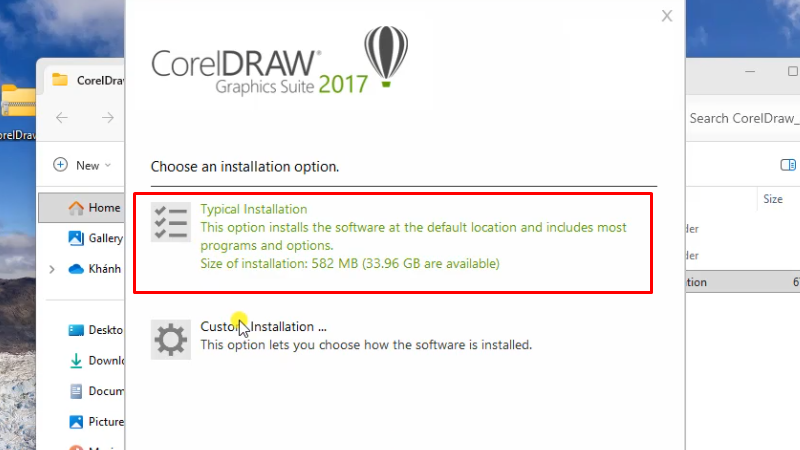 CorelDraw 2017: Tải và Cài Full Chi Tiết 15 Bấm như hình