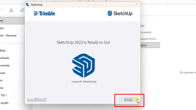 SketchUp 2023: Tính Năng Mới & Hướng Dẫn Chi Tiết 14 Bấm Finish