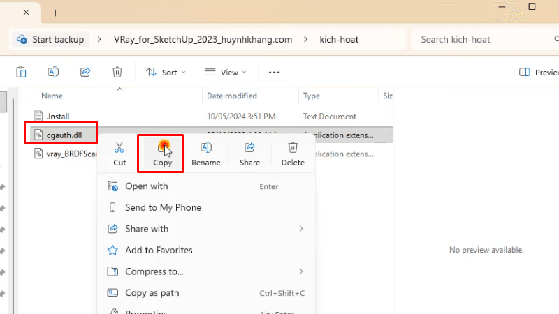 Cài Đặt Vray for Sketchup 2023 Mới Nhất: Hướng Dẫn Chi Tiết 19 Copy file như hình