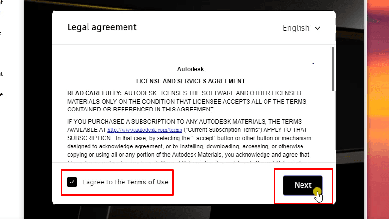 Tích như hình và bấm Next