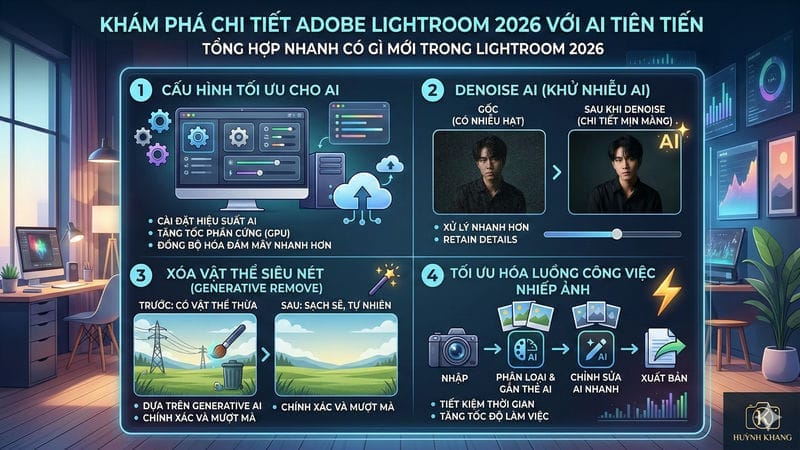 Tính Năng Adobe Lightroom 2026: Đột Phá AI Chỉnh Ảnh 9 Adobe Lightroom 2026