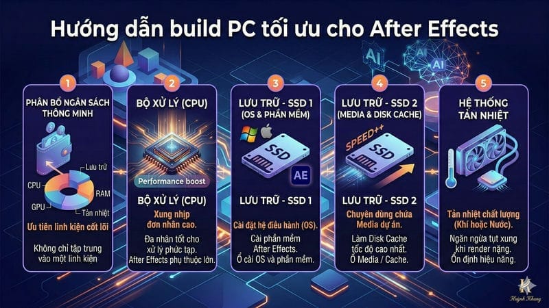Khám Phá Tính Năng After Effects 2026 Đột Phá 16 Cách build PC đồ họa tối ưu cho After Effects