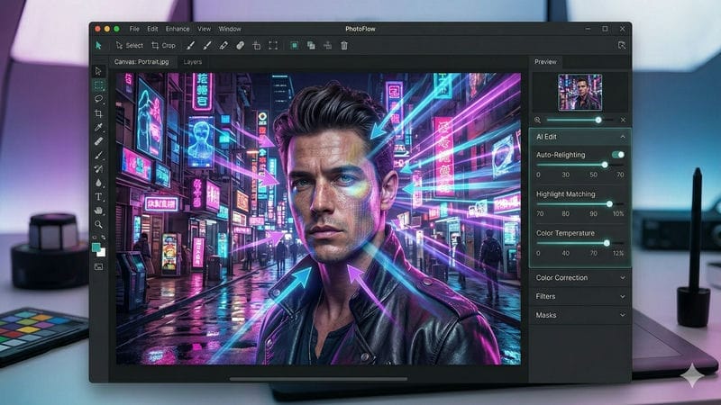 Chế độ Auto-Relighting (Tự động chỉnh nguồn sáng)