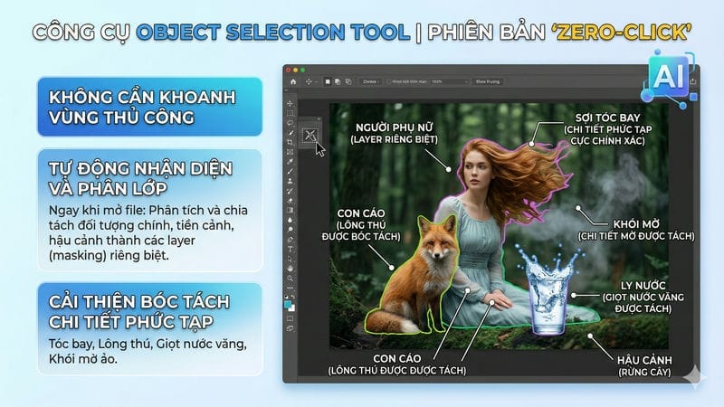 Công cụ Object Selection Tool phiên bản "Zero-click"