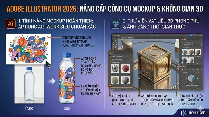 Nâng cấp công cụ Mockup và Không gian 3D