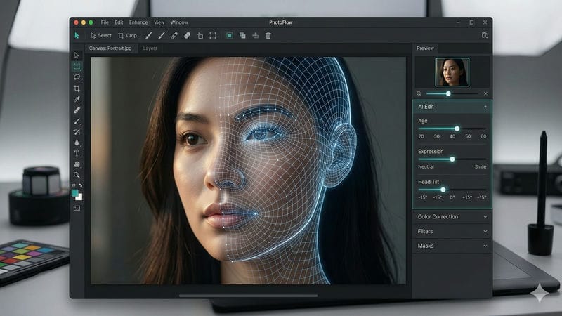 Neural Filters 2026: Thay đổi biểu cảm và độ tuổi cực thực