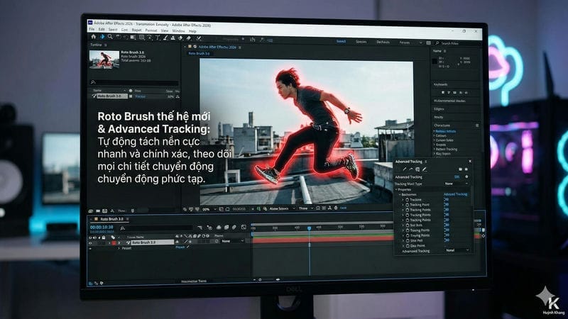 Khám Phá Tính Năng After Effects 2026 Đột Phá 13 Roto Brush thế hệ mới và Advanced Tracking