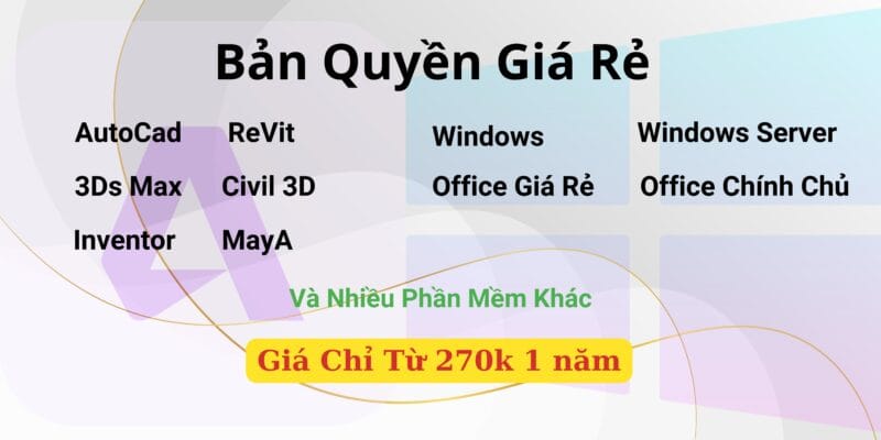 Bảng Giá Bản Quyền Giá Rẻ 1 phần mềm giá rẻ