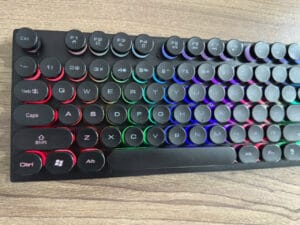 Ban phim T Wolf T80 Retro Punk Rainbow Gaming 5