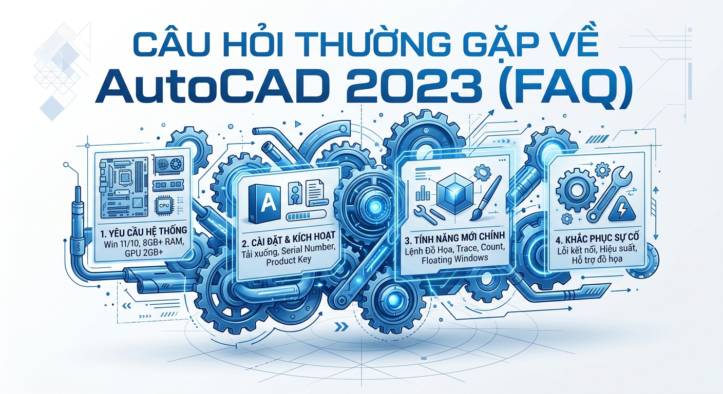 Câu hỏi thường gặp về AutoCAD 2023 (FAQ)