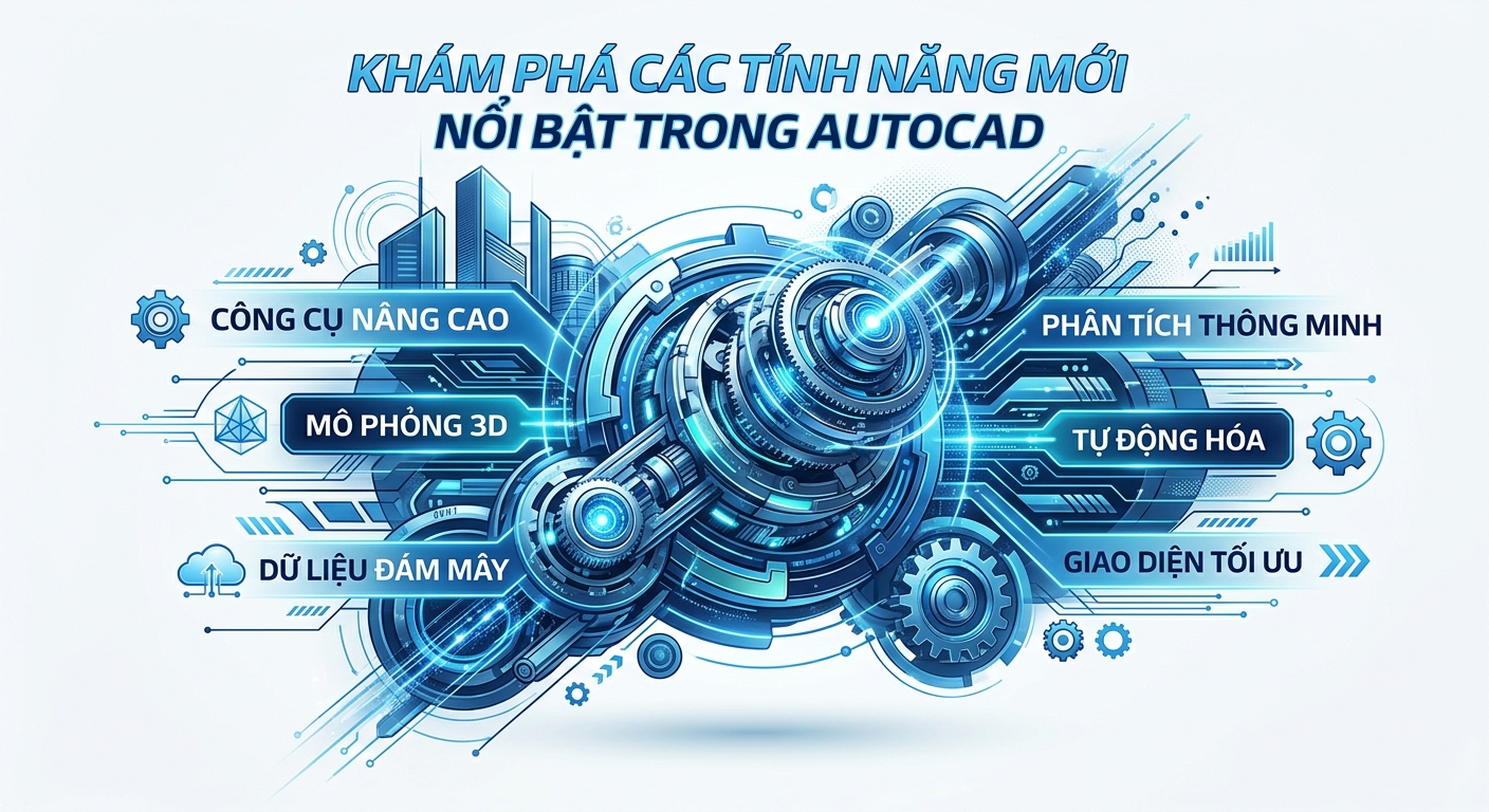 Khám phá các tính năng mới nổi bật trong AutoCAD