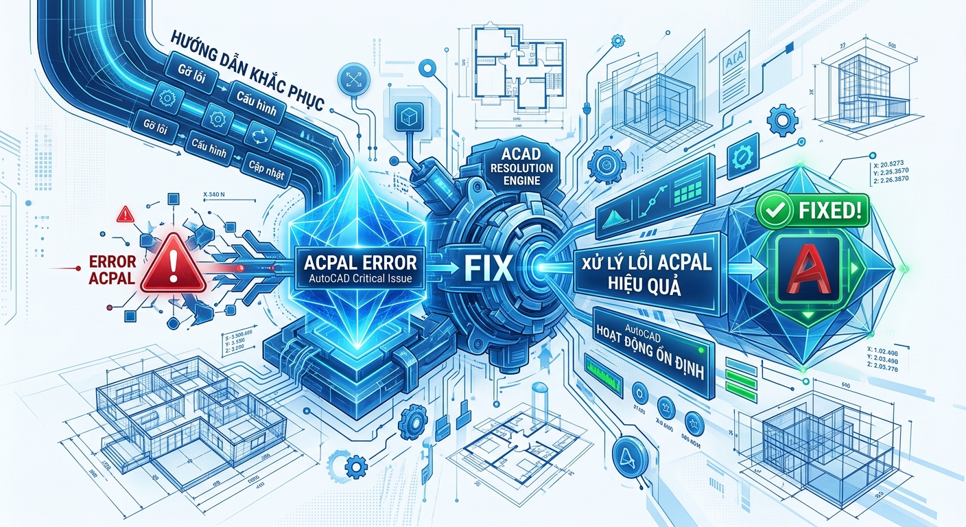 Autocad Lỗi Acpal Là Gì: ? Nguyên nhân & Cách khắc phục chi tiết 11 Hướng dẫn khắc phục lỗi ACPAL trong AutoCAD hiệu quả