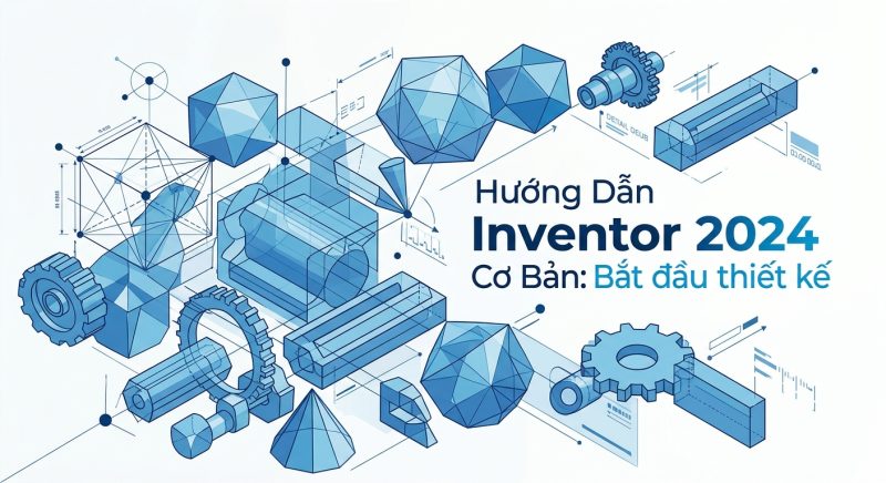 Hướng Dẫn Inventor 2024 Cơ: bản: Bắt đầu thiết kế