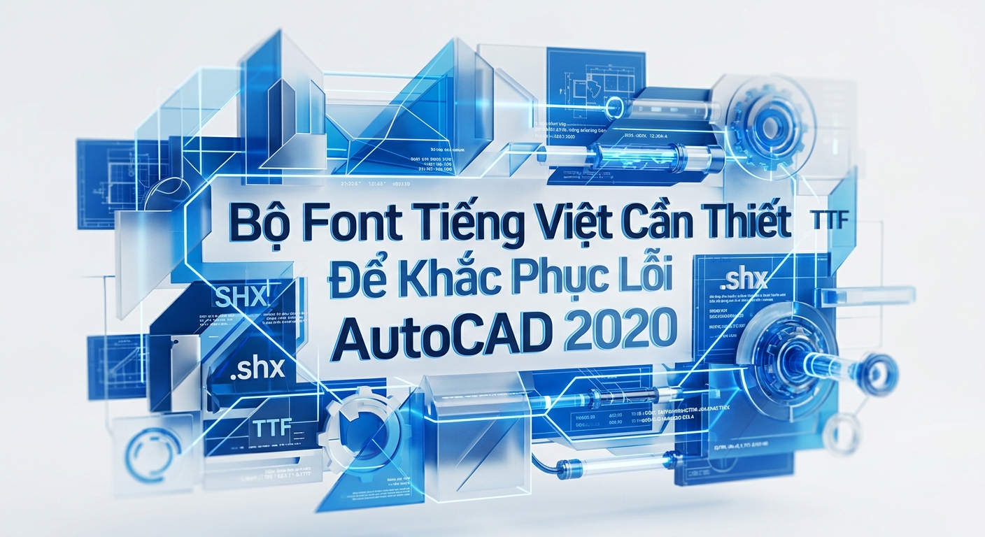 Sửa Lỗi Font Tiếng Việt AutoCAD 2020: Hướng Dẫn Chi Tiết 10 Bộ Font Tiếng Việt Cần Thiết Để Khắc Phục Lỗi AutoCAD 2020
