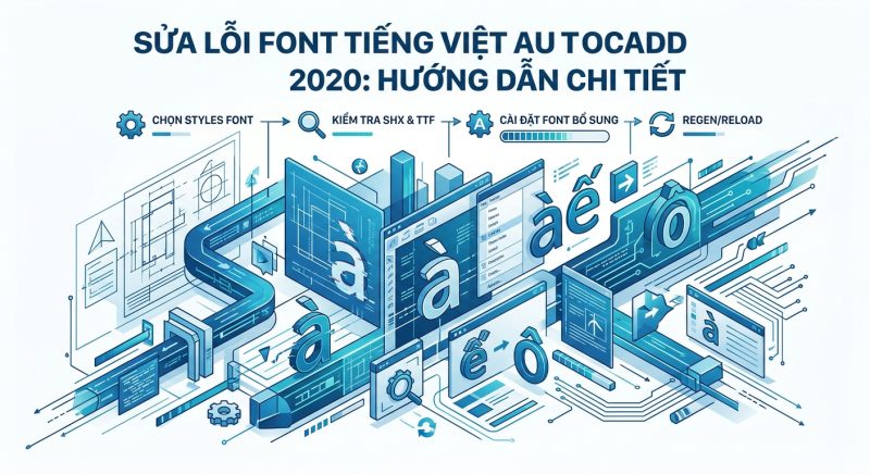 Sửa Lỗi Font Tiếng Việt AutoCAD 2020: Hướng Dẫn Chi Tiết