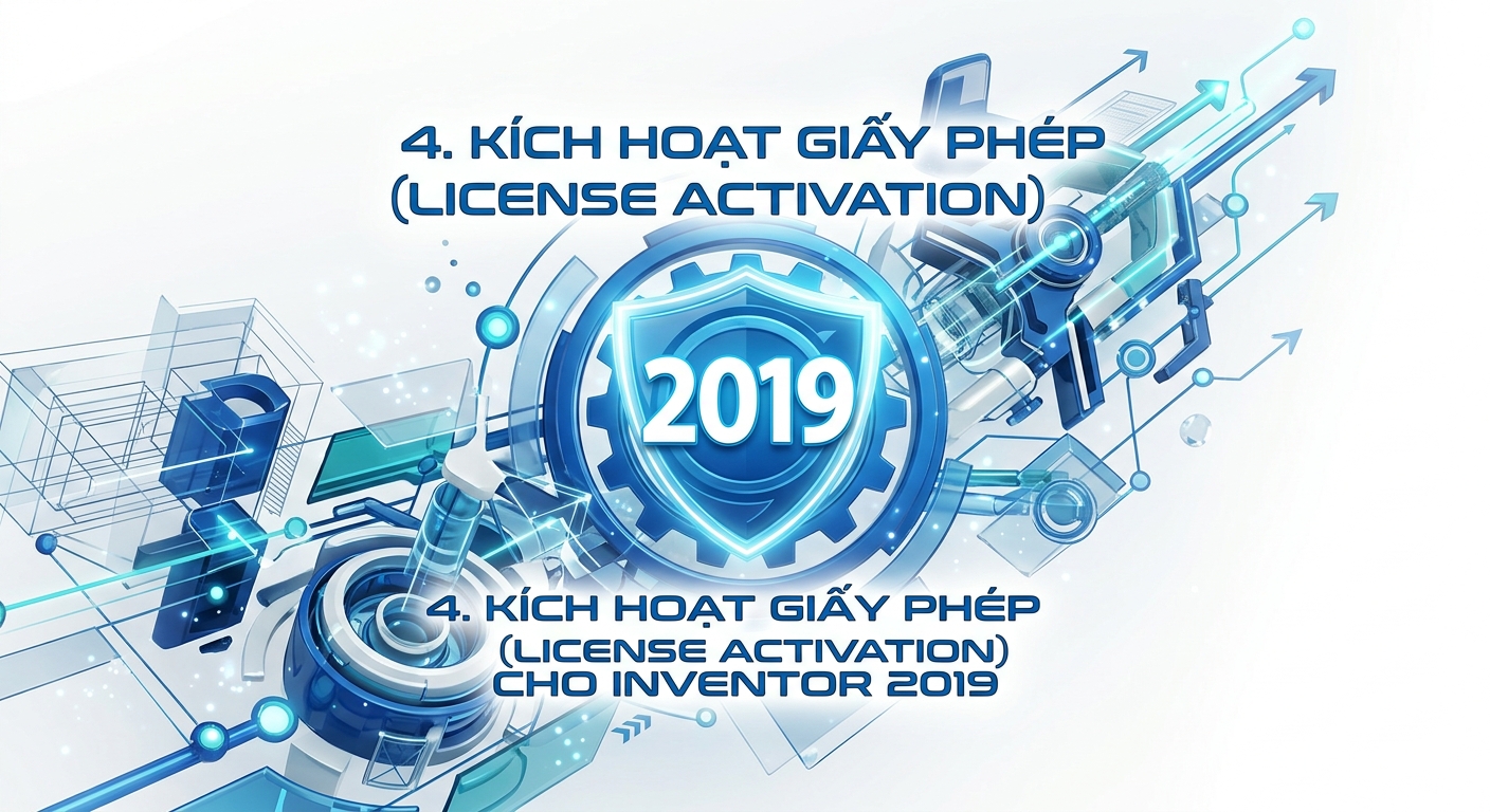 Inventor 2019 Hướng Dẫn Cài: đặt chi tiết từ A-Z cho người mới 13 4. Kích hoạt giấy phép (License Activation) cho Inventor 2019