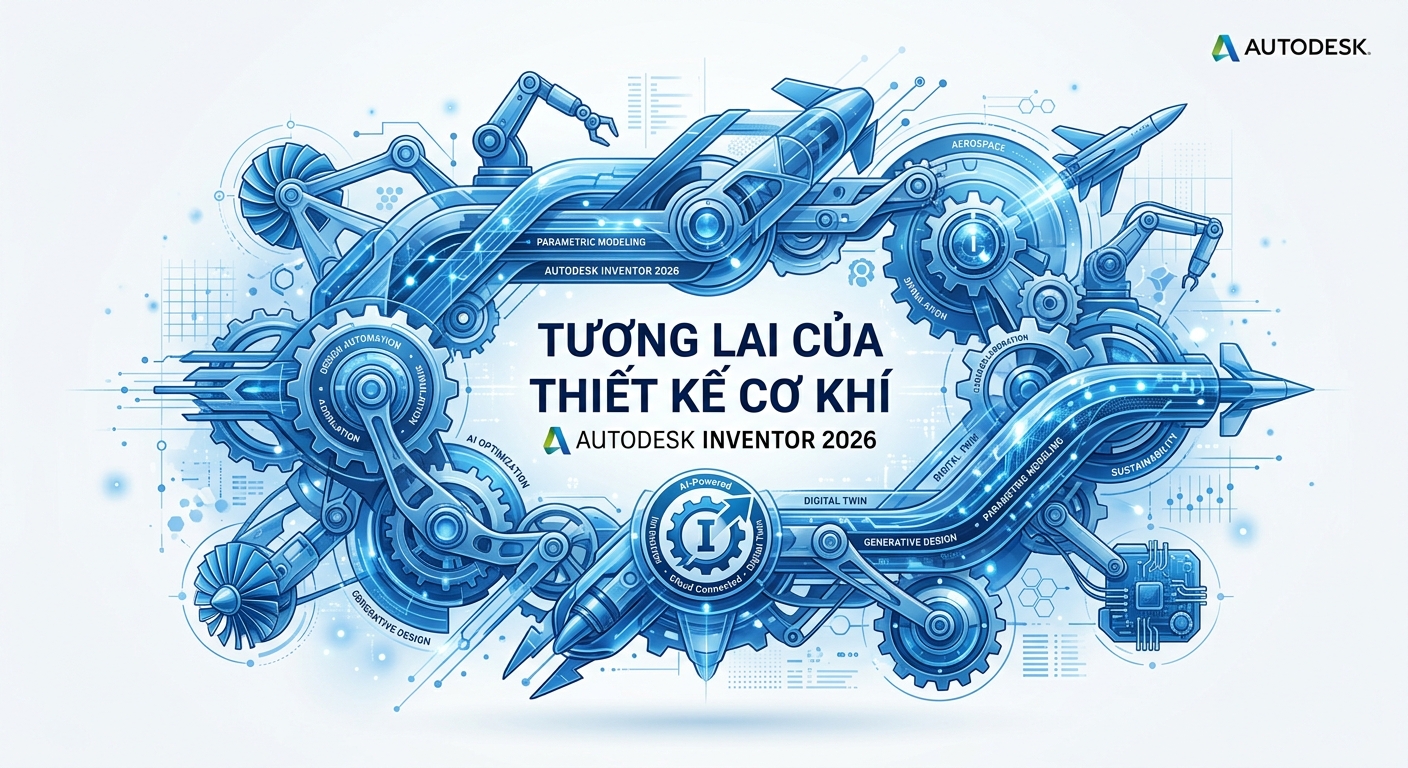 Inventor 2026: Khám Phá Tính Năng Mới & Cải Tiến Đột Phá 14 Tương Lai Của Thiết Kỹ Cơ Khí Với Autodesk Inventor 2026