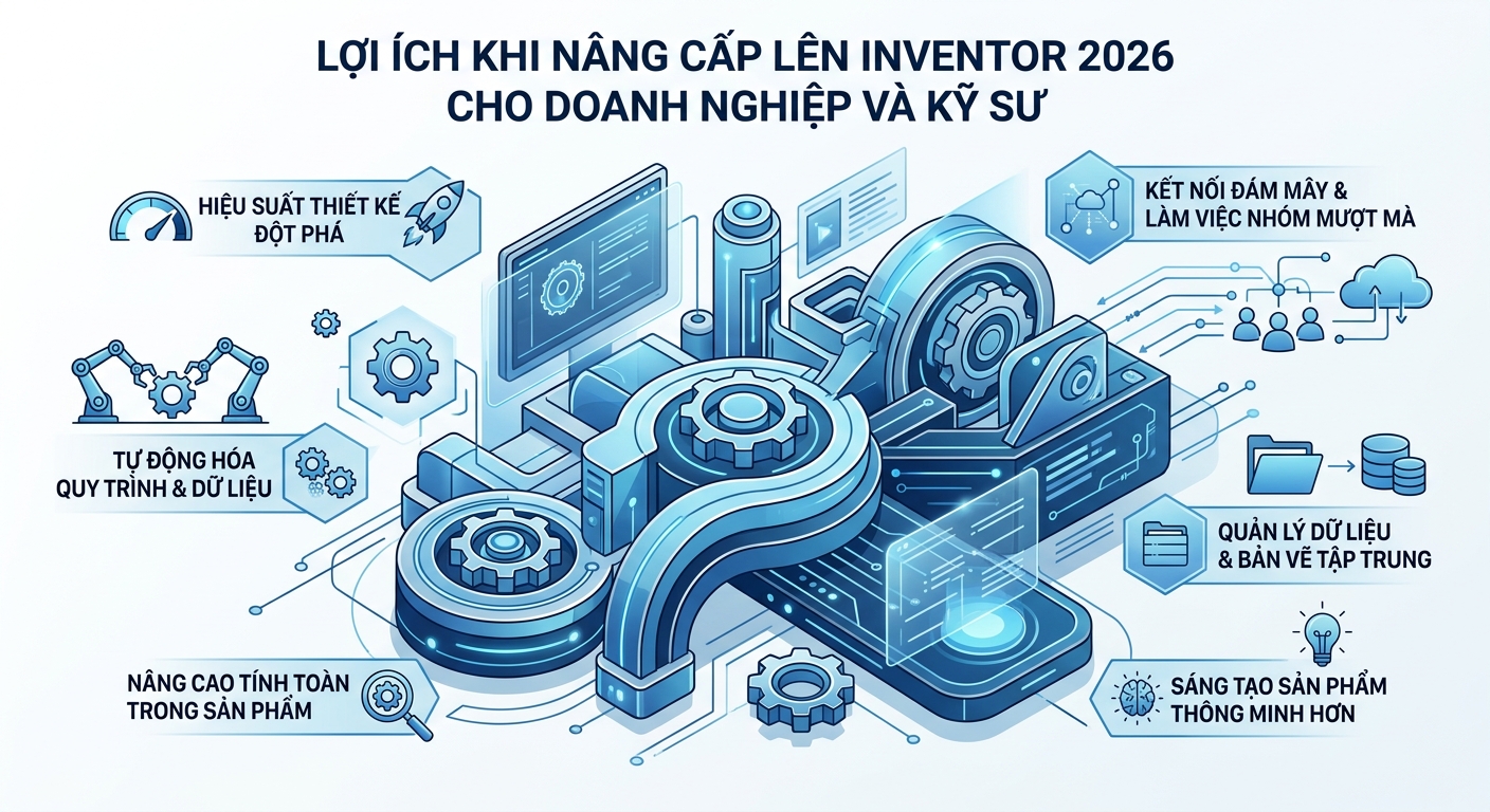 Inventor 2026: Khám Phá Tính Năng Mới & Cải Tiến Đột Phá 11 Lợi Ích Khi Nâng Cấp Lên Inventor 2026 Cho Doanh Nghiệp Và Kỹ Sư